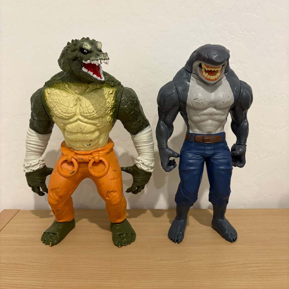 DC Comics Batman Giant Series 12-inch Killer Croc and King Shark Action Figures